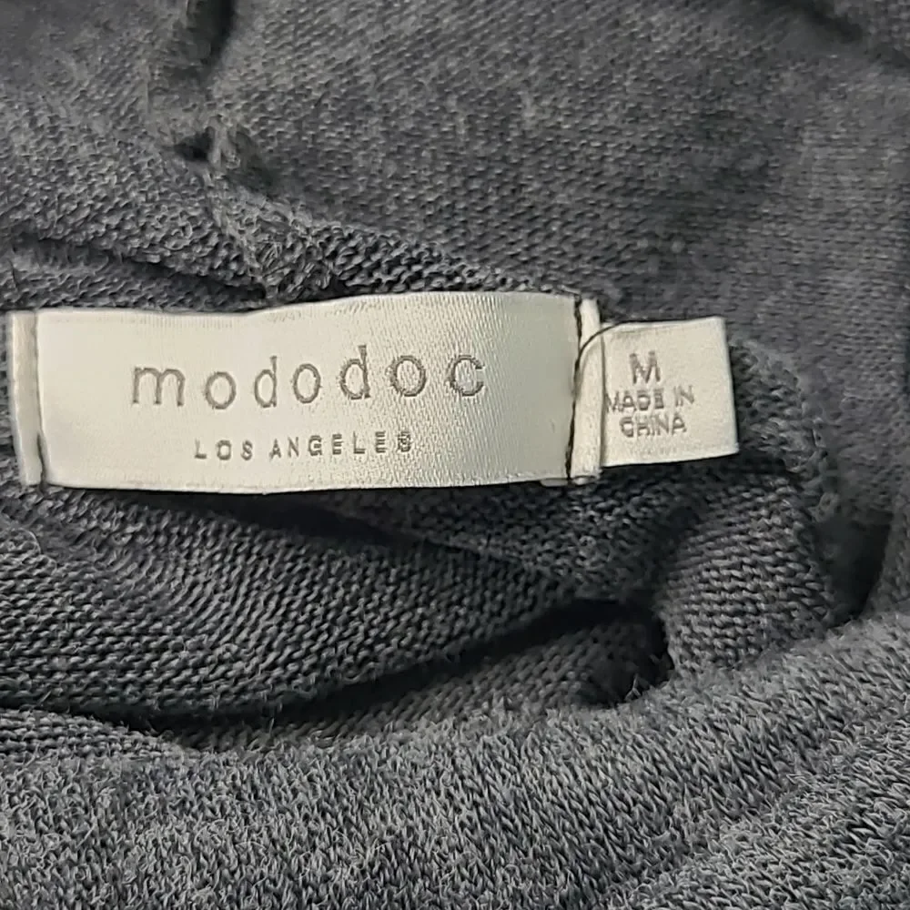 Mododoc sz M gray pullover sweater - Picture 8 of 10